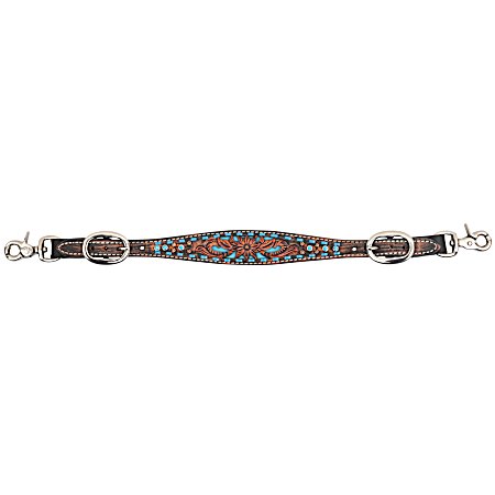Bronco Blue Texas Flower Wither Strap