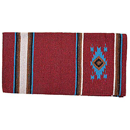 Diamond R Single Weave Saddle Blanket Red