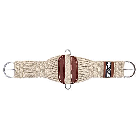 30 in. White Mohair 27 Strand Double Woven Roper Cinch