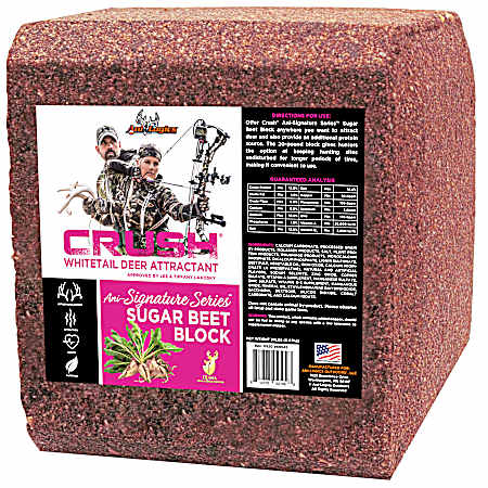CRUSH 20 lb Sugar Beet Block Whitetail Deer Attractant