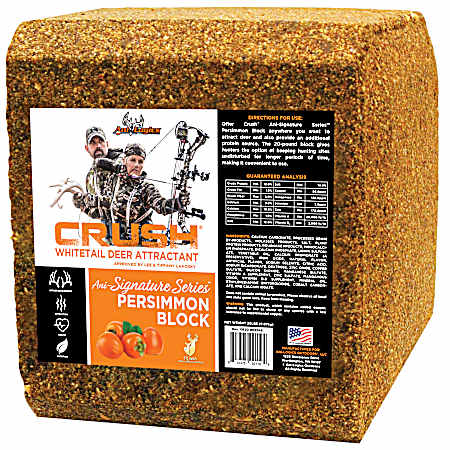 CRUSH 20 lb Persimmon Block Whitetail Deer Attractant