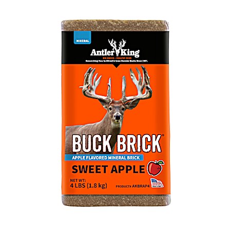 Buck Brick 4 lb Sweet Apple Whitetail Deer Attractant