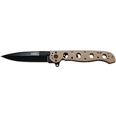 M16 - 03BK Bronze with Black Blade Folding Knife