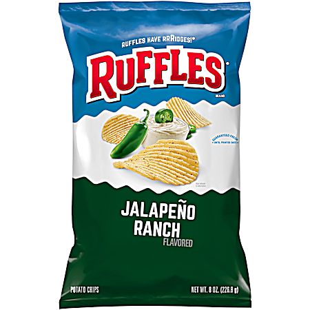 8 Oz Jalapeno Ranch Flavored Potato Chips