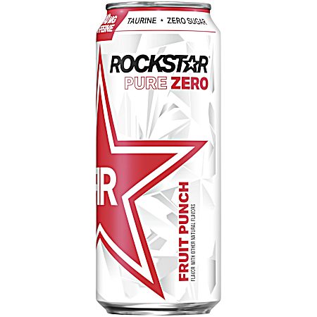 16 oz Pure Zero Fruit Punch Energy Drink