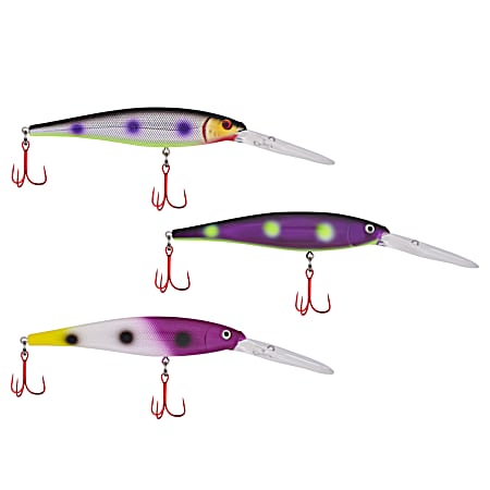 Dotify Flicker Minnow Pro-Pack Crankbait - 3 Pk