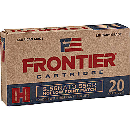 5.56 Nato 55 Gr HPM Frontier