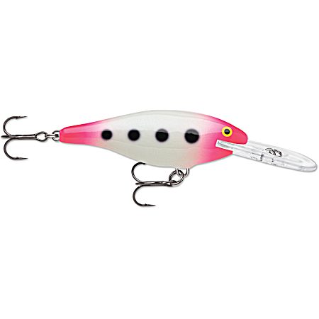Glow Pink Squirrel Shad Rap Crankbait