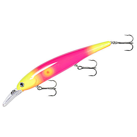 Pink Yellow Walleye Shallow Crankbait