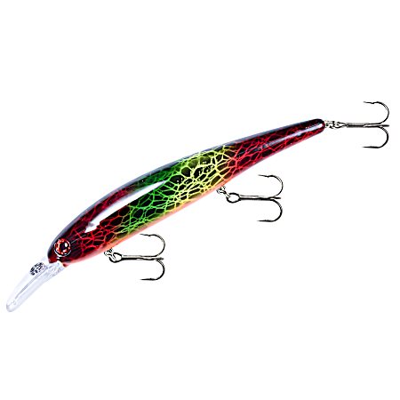 Red Green Yellow Walleye Shallow Crankbait