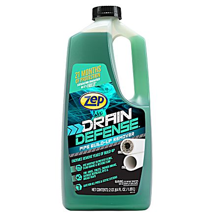 64 oz Drain Defense Pipe Build-Up Remover Liquid