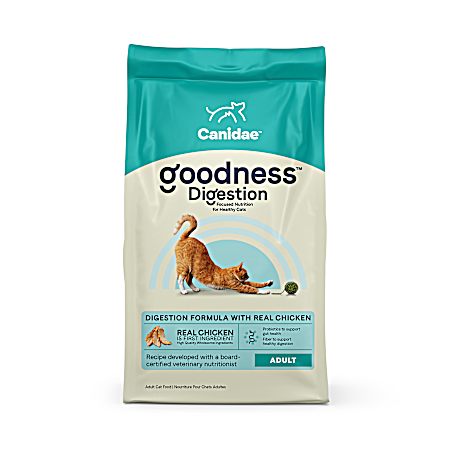 Goodness Adult Digestion Formula w/ Real Chicken Dry Cat Food