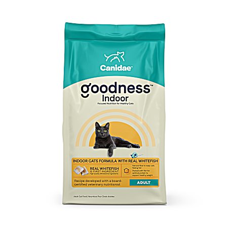 Goodness Adult Indoor Cats Formula w/ Real Whitefish Dry Cat Food