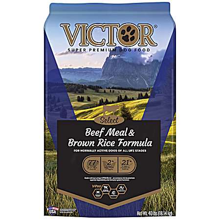 Select Beef Meal & Brown Rice Formula for All Life Stages Dog Food