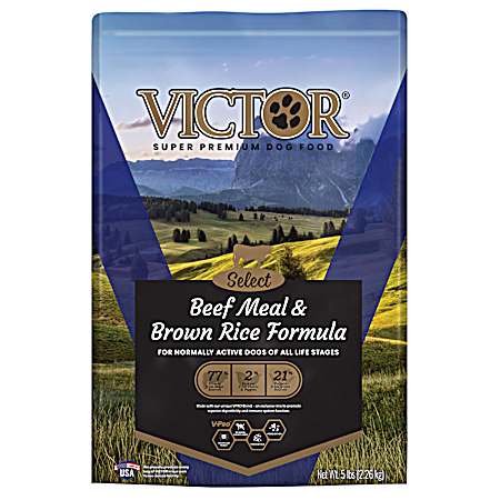 Select Beef Meal & Brown Rice Formula for All Life Stages Dog Food