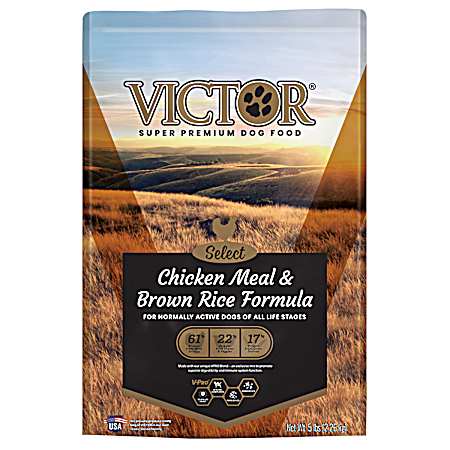 Select Chicken Meal & Brown Rice Formula for All Life Stages Dry Dog Food