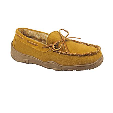 Men's Pile Lined Hardsole Slippers