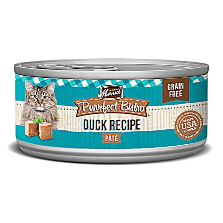 Purrfect Bistro Grain-Free Duck Recipe Paté Wet Cat Food