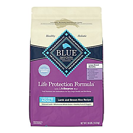 Adult Life Protection Formula Large Breed Lamb & Brown Rice Dry Dog Food, 30 lbs