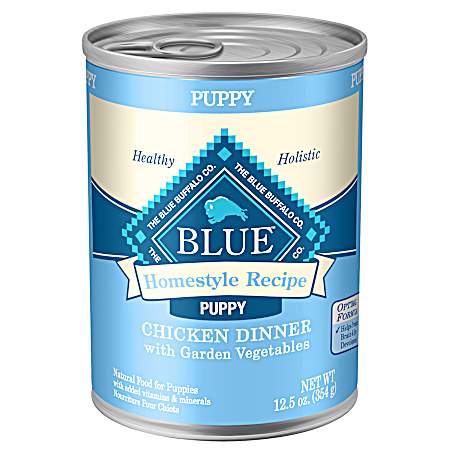 Puppy Homestyle Recipe Chicken Dinner w/ Garden Vegetables Wet Dog Food
