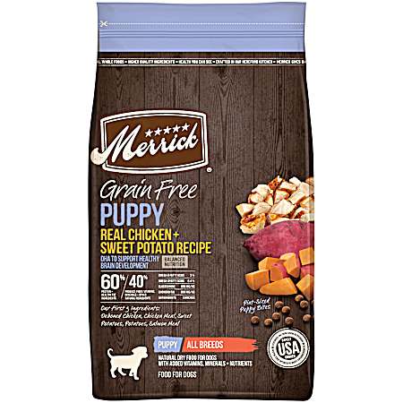 Grain-Free Puppy Real Chicken & Sweet Potato Recipe Dry Dog Food