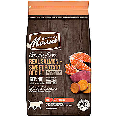 Adult Grain-Free Real Salmon & Sweet Potato Recipe Dry Dog Food