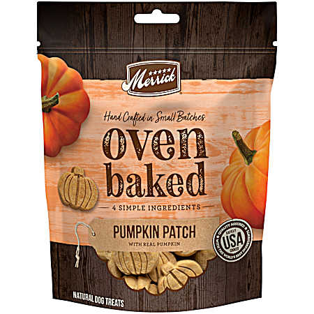 Oven Baked Pumpkin Patch w/ Real Pumpkin Dog Treats