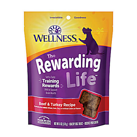 Rewarding Life Grain-Free Beef & Turkey Soft Dog Training Treats, 6 oz