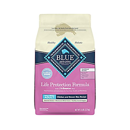 Adult Life Protection Formula Small Breed Chicken & Brown Rice Dry Dog Food, 5 lbs