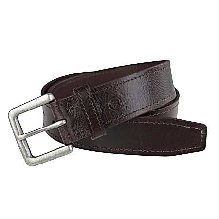 Men's Brown Double Stitch Belt