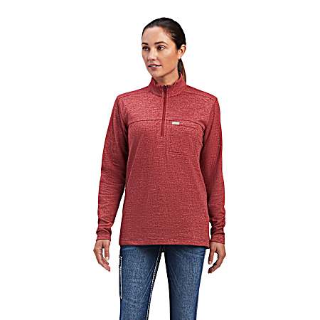 Women's Rosewood Foundation 1/4 Zip Long Sleeve Shirt