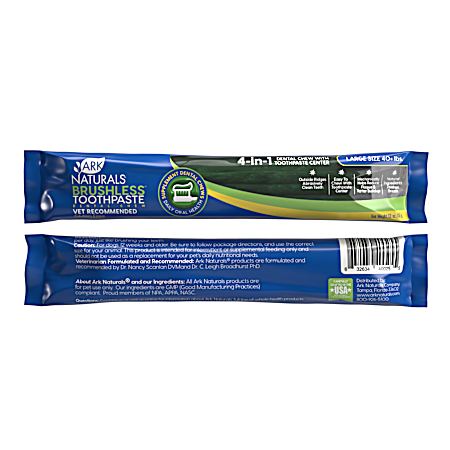 Large Brushless Toothpaste Dental Chews for Dogs - 1 Pk