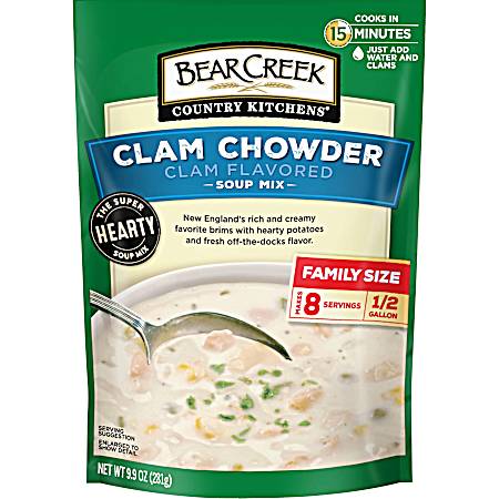 9.9 oz Country Kitchens Clam Chowder Soup Mix