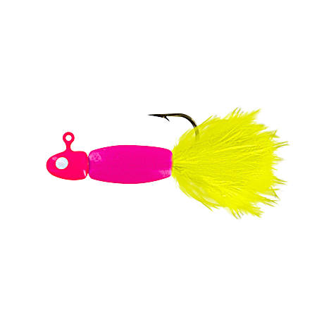 Pink Chartreuse Tail Lindner Panfish Special Jig