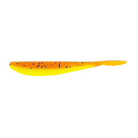 Pumpkin Pepper Back Chartreuse Belly Orange Tail Slim Minnow Jig