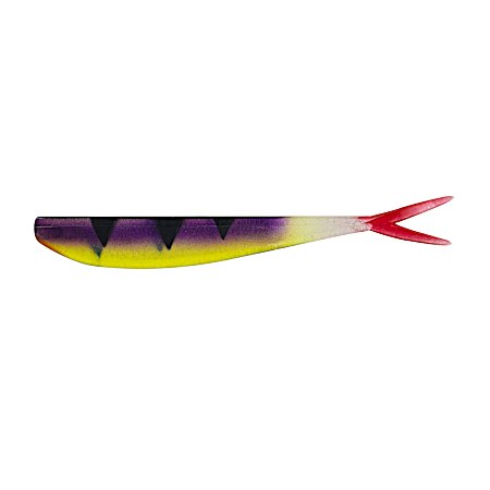 Purple Perch Slim Minnow Painted Jig