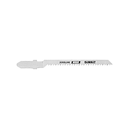 3 in. 12 TPI Scrolling Wood Jig Saw Blade HCS T-Shank (5-Pack)