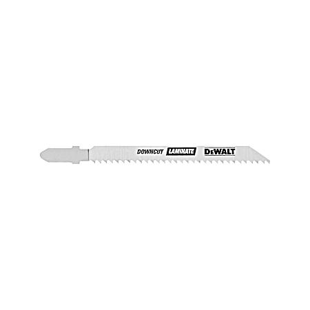 DEWALT DW3762H 4-Inch 10TPI Laminate Down Cutting HSC T-Shank Jig Saw Blade (5-Pack)