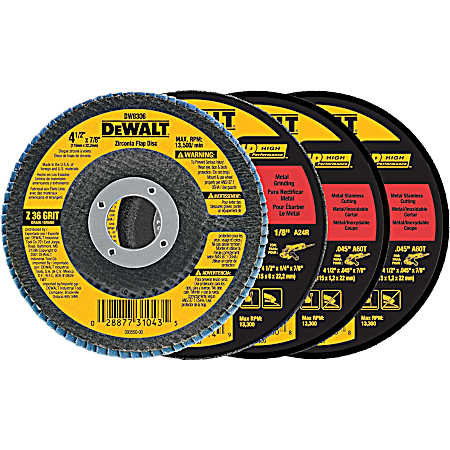 Abrasive Wheel Combination Pack - 4 Pk
