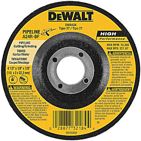 DeWalt DW8434 4-1/2