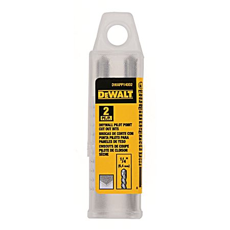 1/4 in. Pilot Point Drywall Drill Bit (2-Pack)
