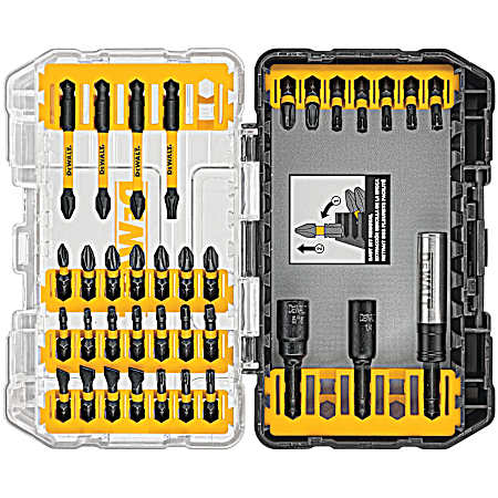 FlexTorq® IMPACT READY® Screw driving Bit Set w/ ToughCase®+ System - 35 Pc