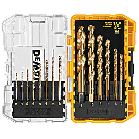 IMPACT READY Titanium Drill Bit Sets w/ ToughCase System - 14 Pc