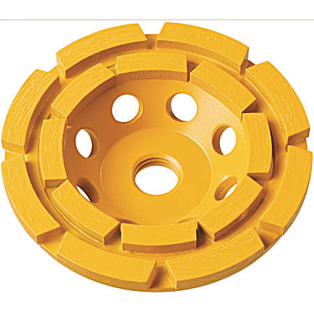 4 in Double Row Diamond Cup Grinding Wheel
