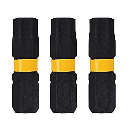DEWALT Flextorq 3-Piece 1/4-in x 1-in Torx Impact Driver Bit
