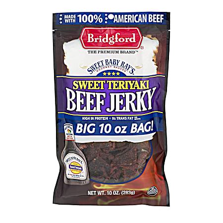 10 oz Sweet Baby Ray's Sweet Teriyaki Beef Jerky