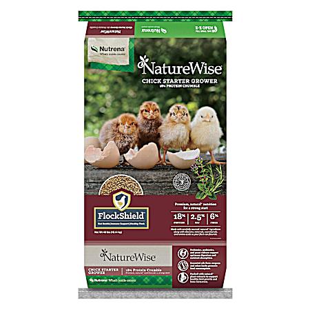 NatureWise Chick Starter Grower 18% Protein Crumble - 40 lb