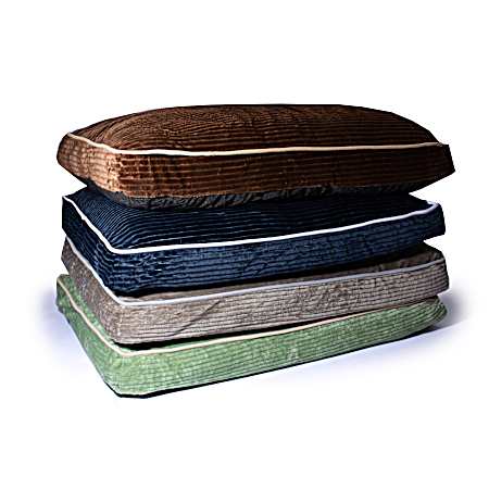 Court 30 x 40 x 4 Faux Corduroy Gusseted Pillow Dog Beds - Assorted