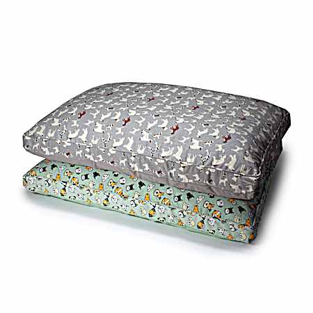 Lexi 30 x 40 x 3 Print Gusseted Fiber Pillow Dog Bed - Assorted