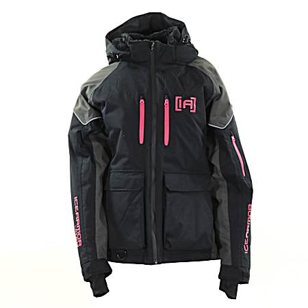 Women's Black/Fuchsia Rise Float Ice Fishing Parka
